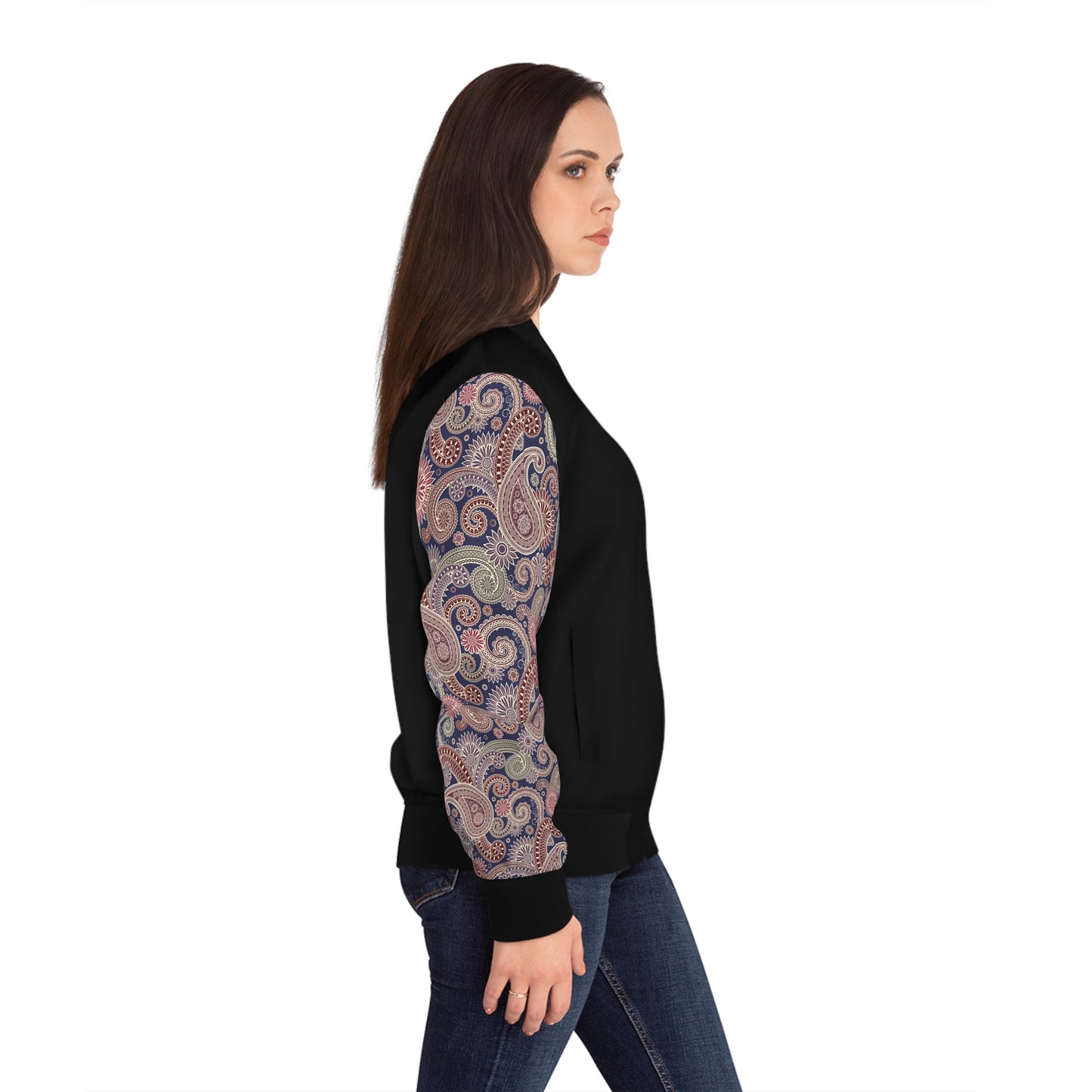 Paisley - Damen Bomberjacke - Schickes Design für den Alltag