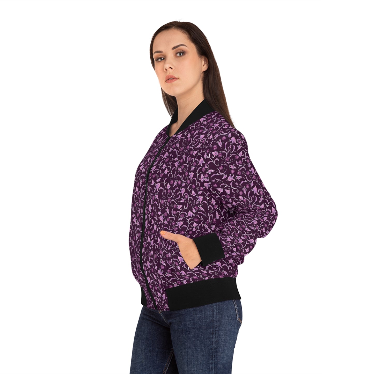 Purple Ivy – Damen Bomberjacke – Schickes Design für den Alltag
