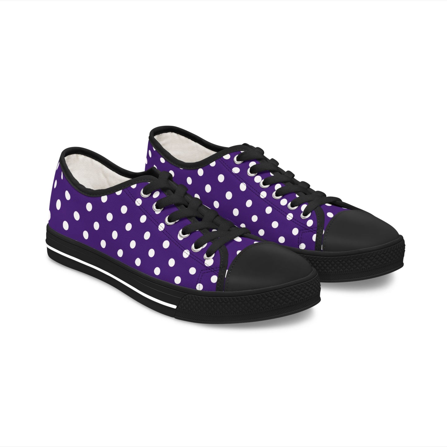 Polka Dot Low-Top-Sneakers für Damen – Stilvolles und bequemes Schuhwerk für alltägliche Abenteuer