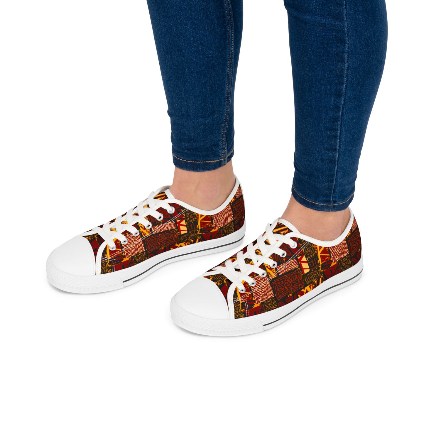 African Summer – Low-Top-Sneakers für Damen – Stilvolles und bequemes Schuhwerk für alltägliche Abenteuer