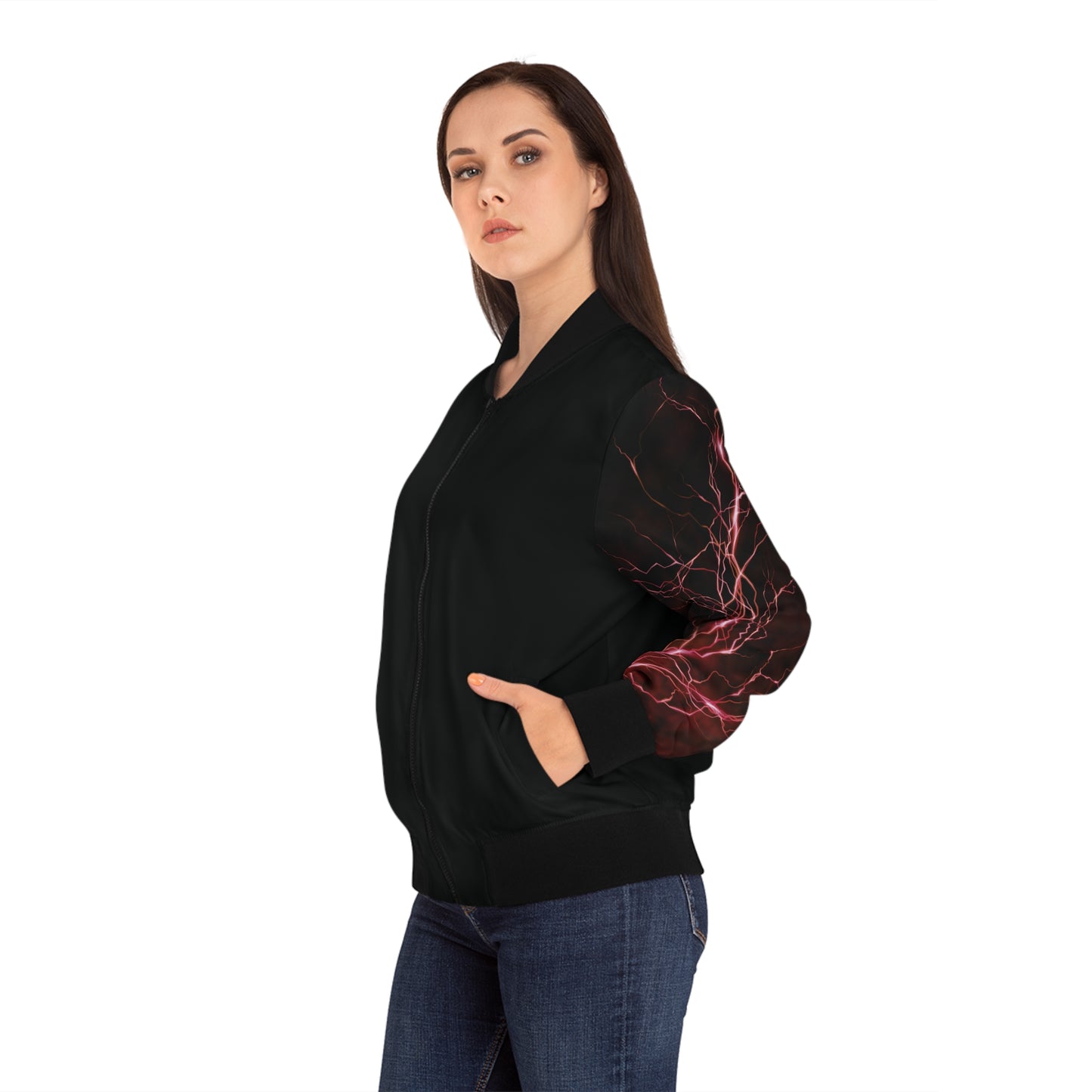 Red Lightning – Bomberjacke mit schickem Design für den Alltag