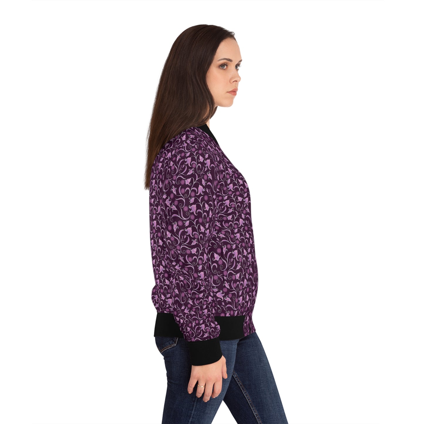 Purple Ivy – Damen Bomberjacke – Schickes Design für den Alltag