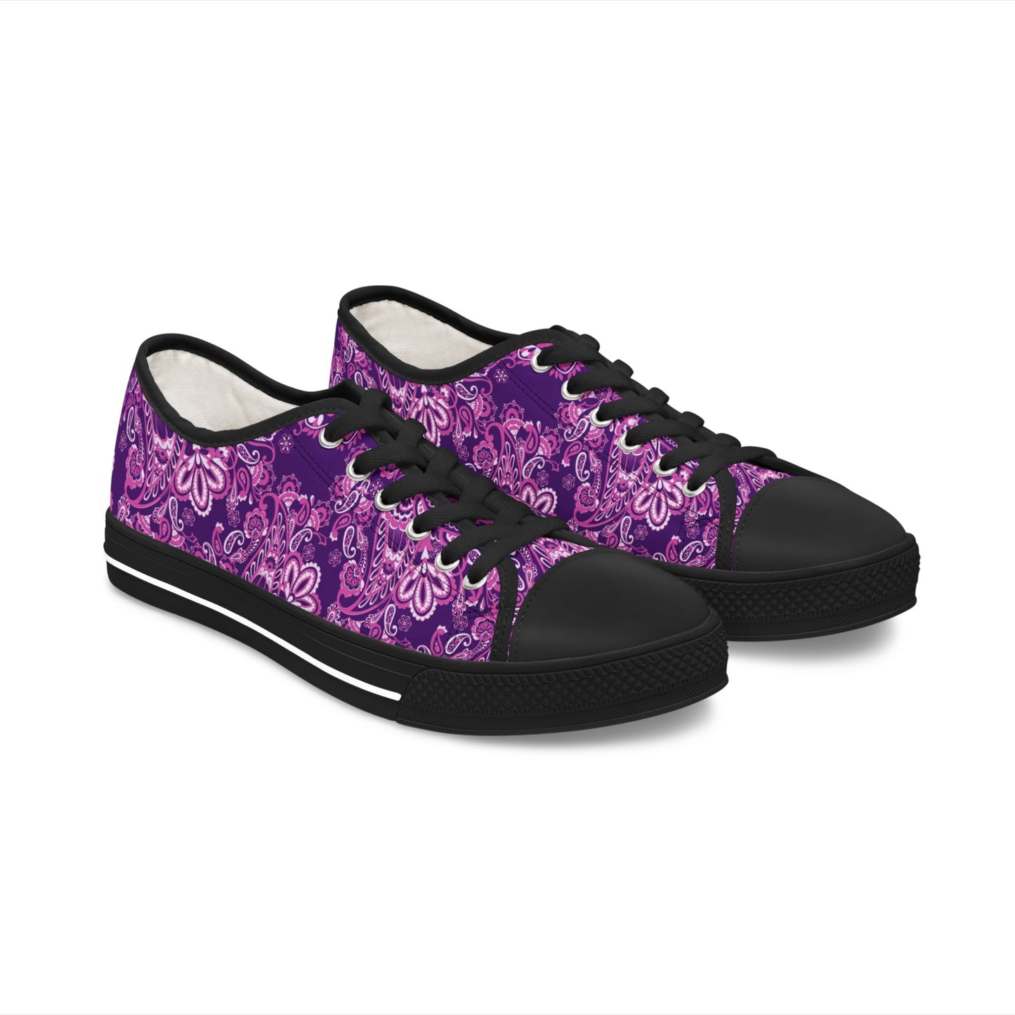 LILA PAISLEY - Niedrige Sneakers - ROTES BANDANA