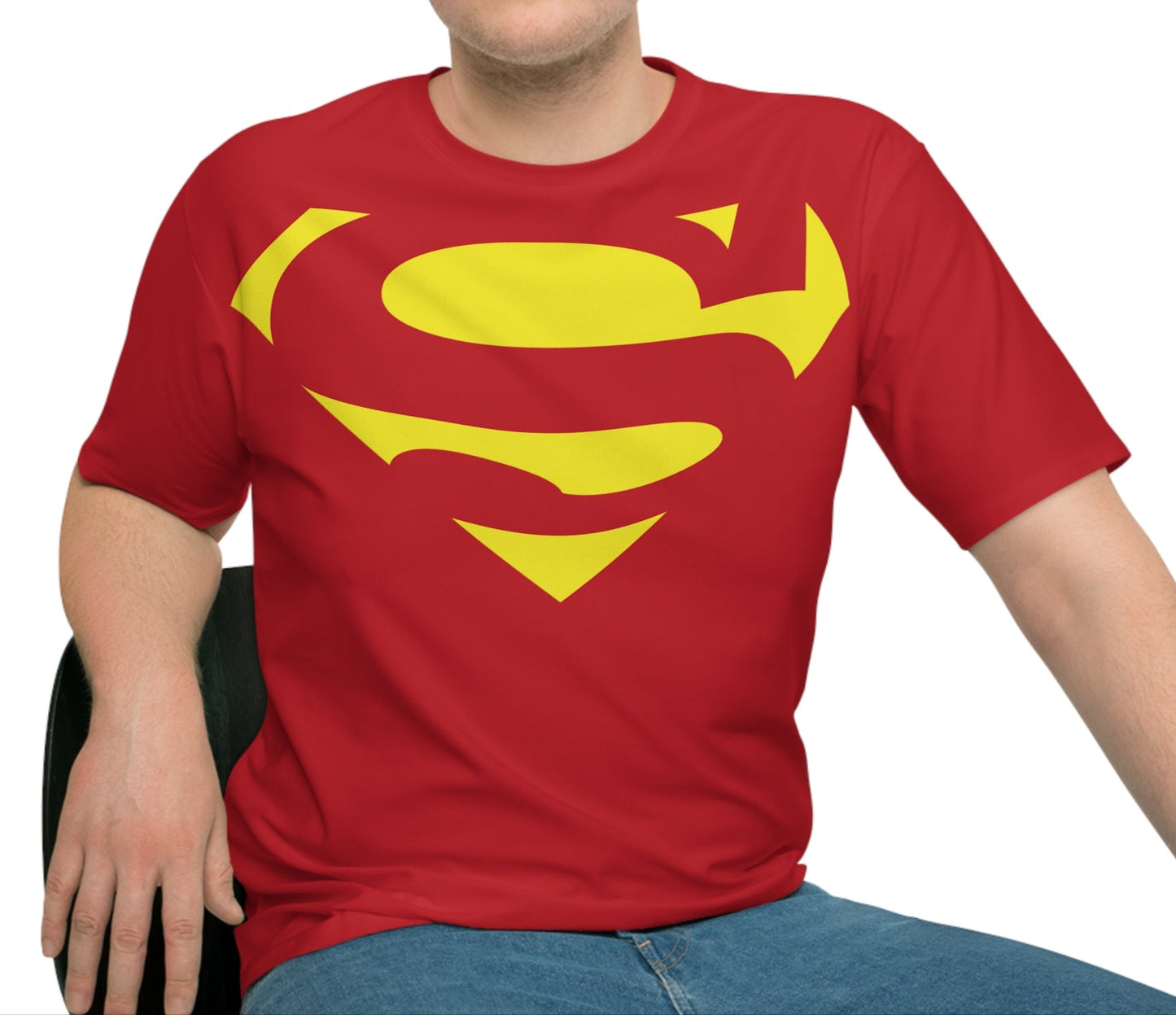 Superhelden-T-Shirt – T-Shirt mit kräftiger roter Grafik