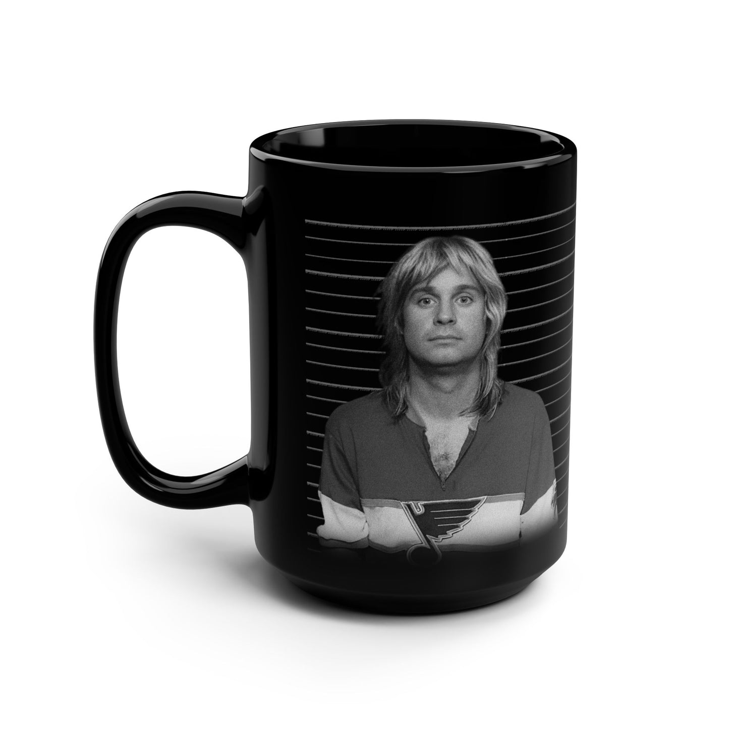 Ozzie – Mug Shot – Schwarze Kaffeetasse – 15 oz