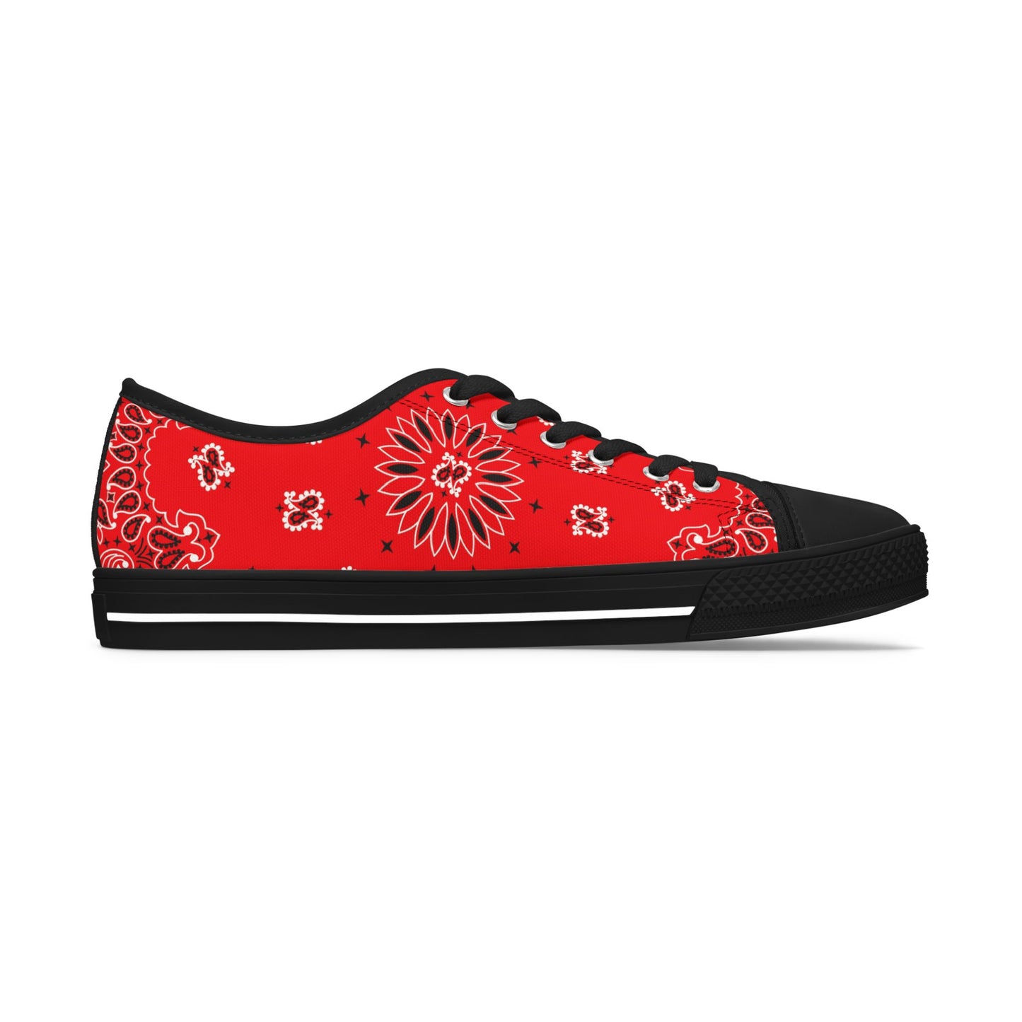 Niedrige Sneakers für Damen - ROTES BANDANA