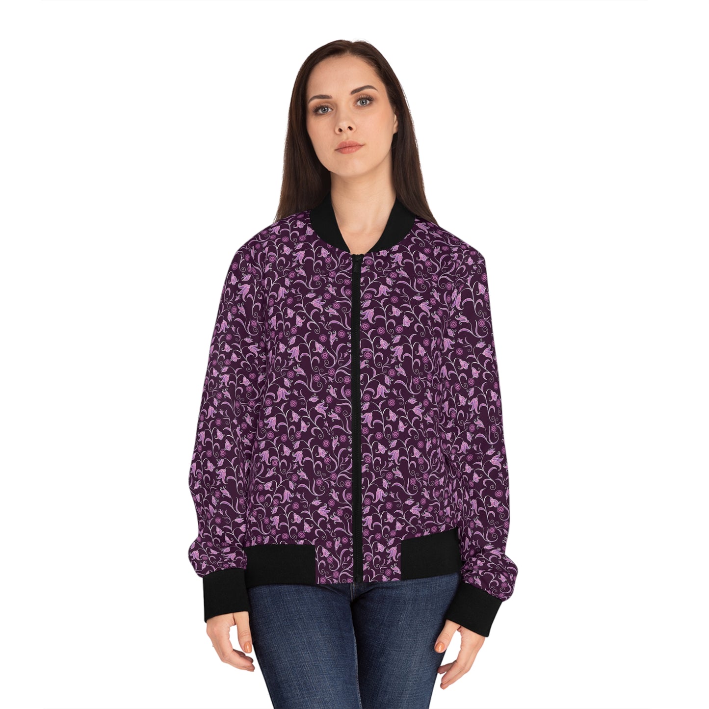 Purple Ivy – Damen Bomberjacke – Schickes Design für den Alltag