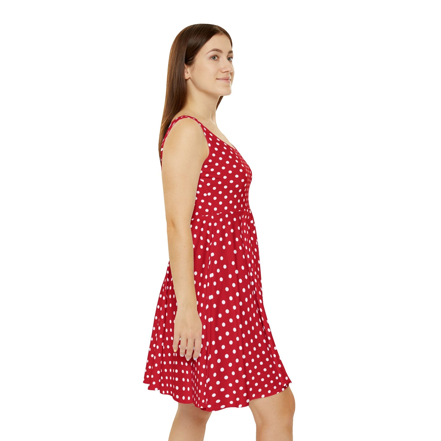 Retro-Skaterkleid mit Punkten für Damen – perfekt für Sommerpicknicks und Partys