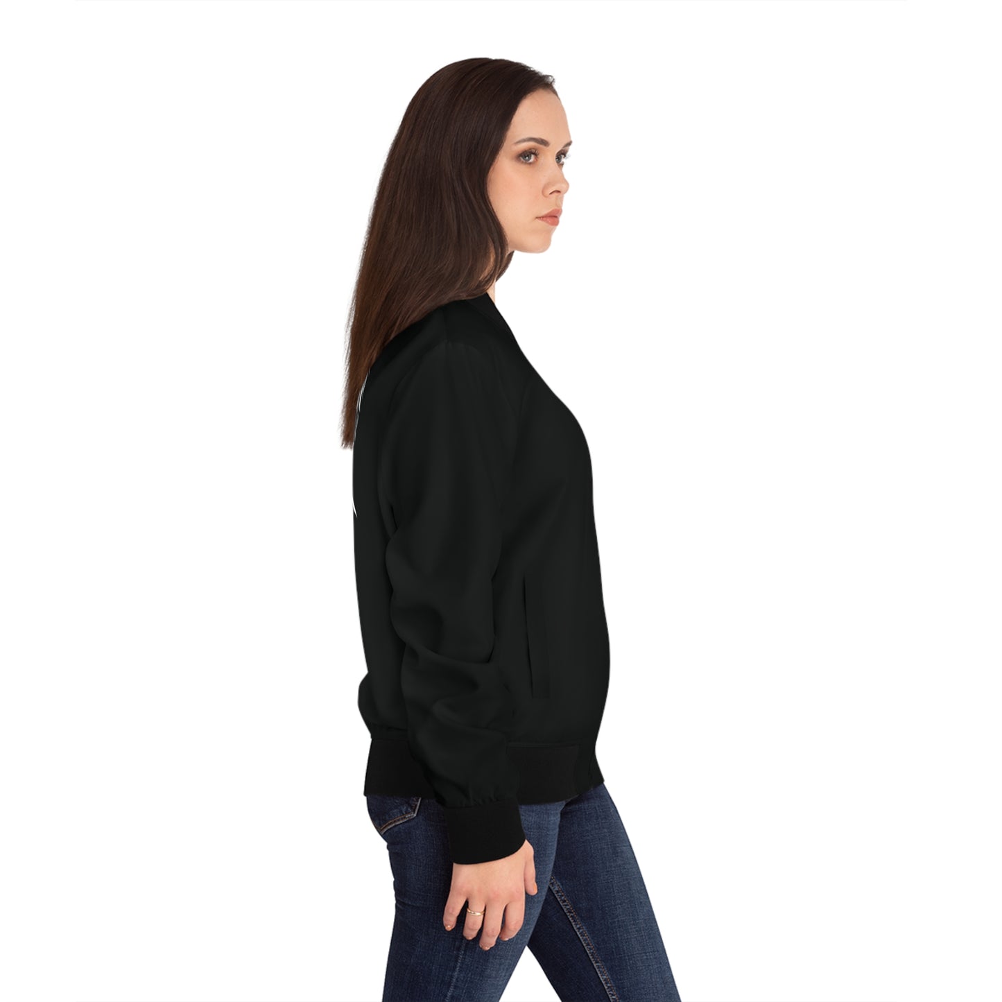 Angel Wings – Bomberjacke mit schickem Blumendesign für den Alltag