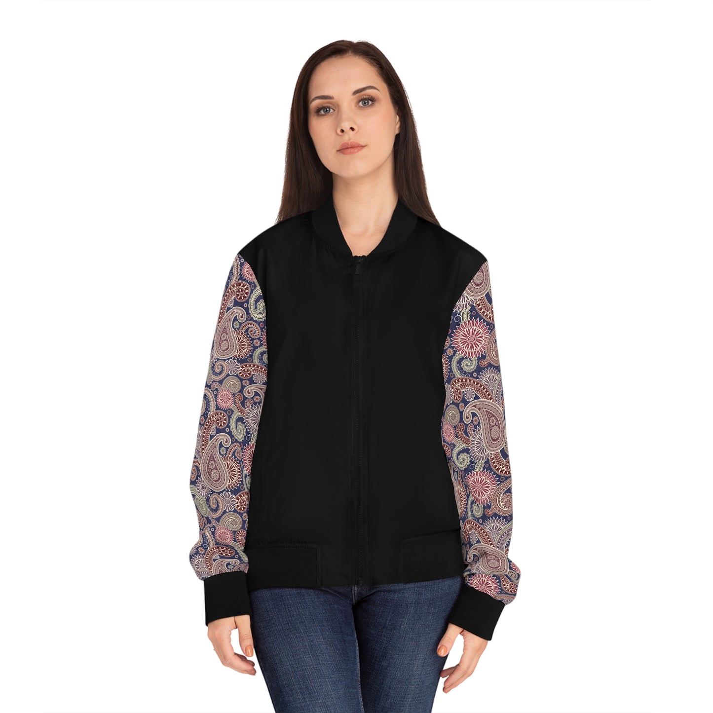 Paisley - Damen Bomberjacke - Schickes Design für den Alltag