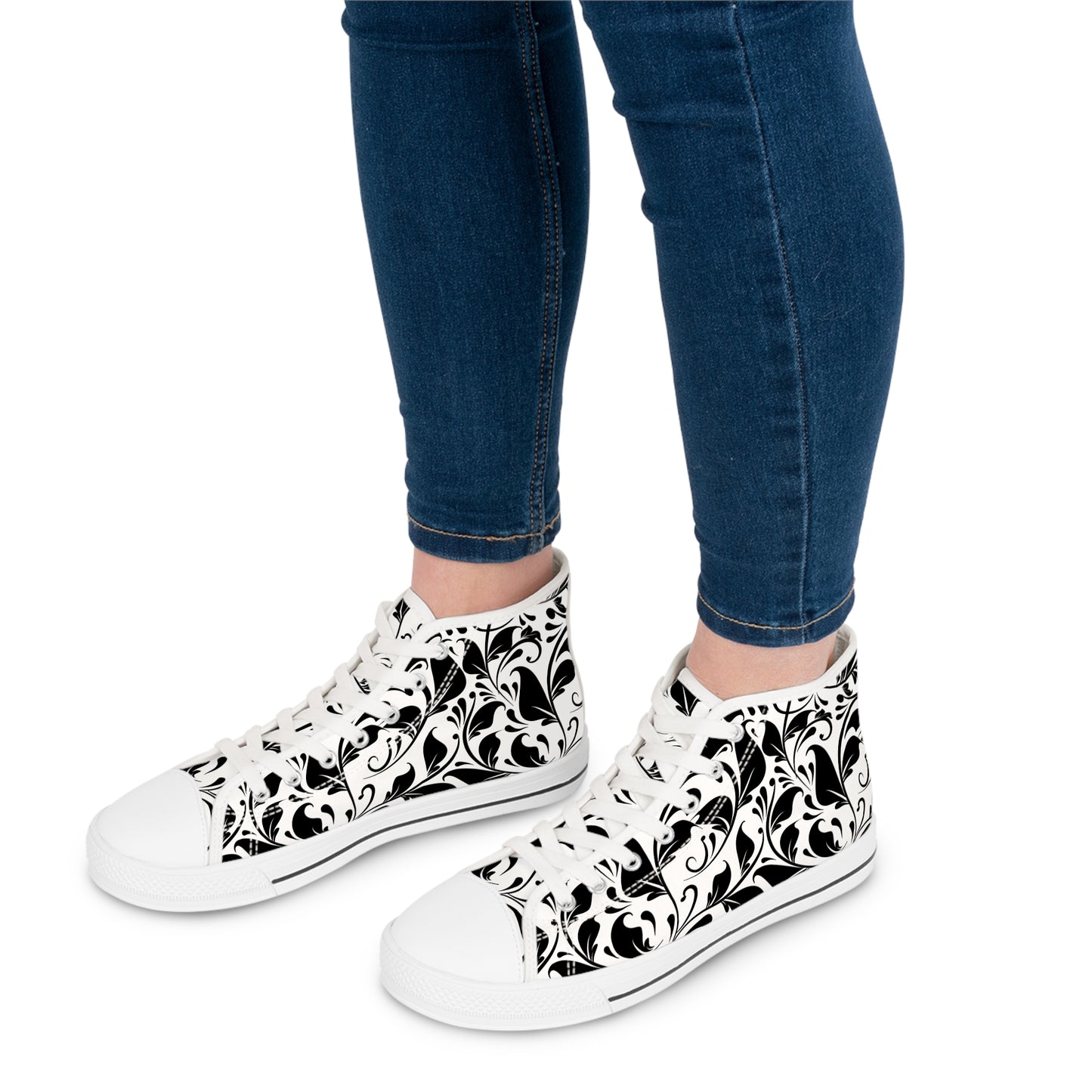 Schwarze Ivy High Top Sneakers für Damen – Stylisch & Fun