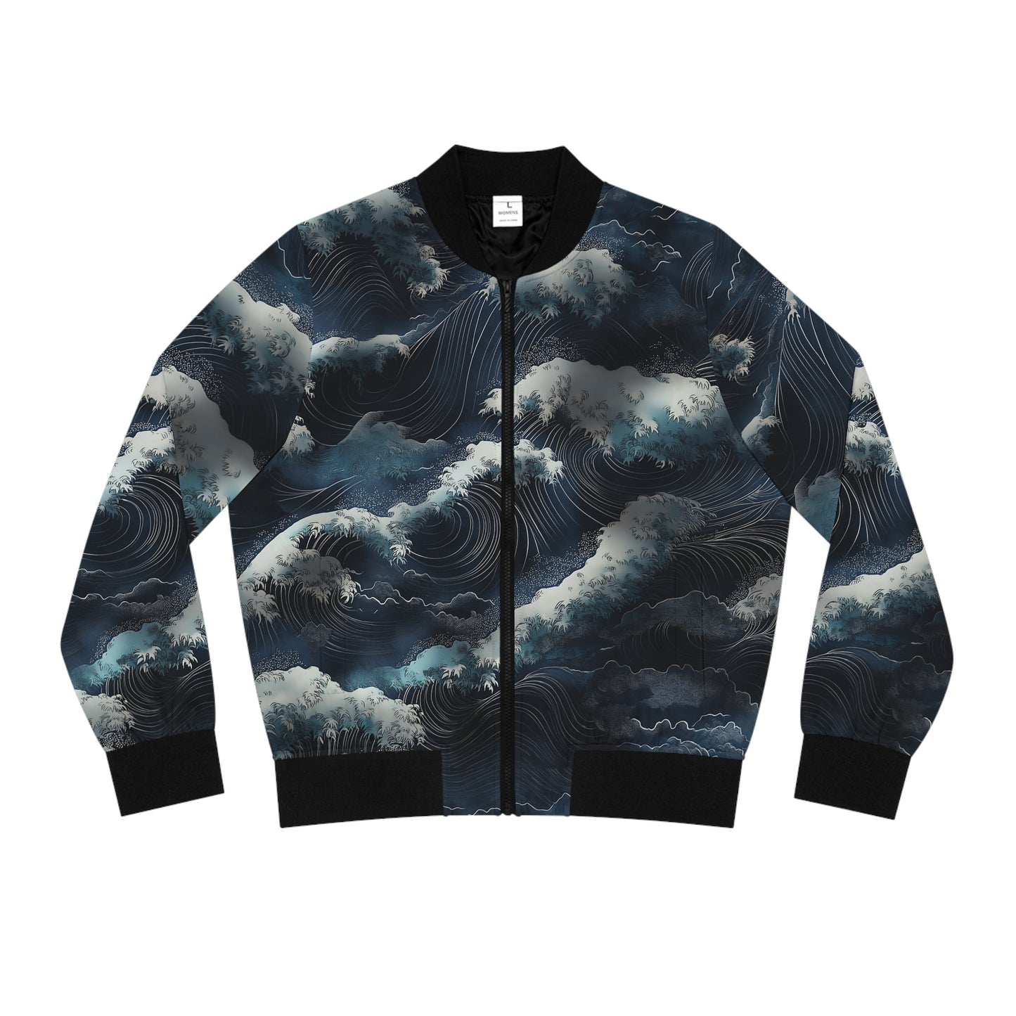 Ocean Waves - Damen Bomberjacke - Schickes Design für den Alltag
