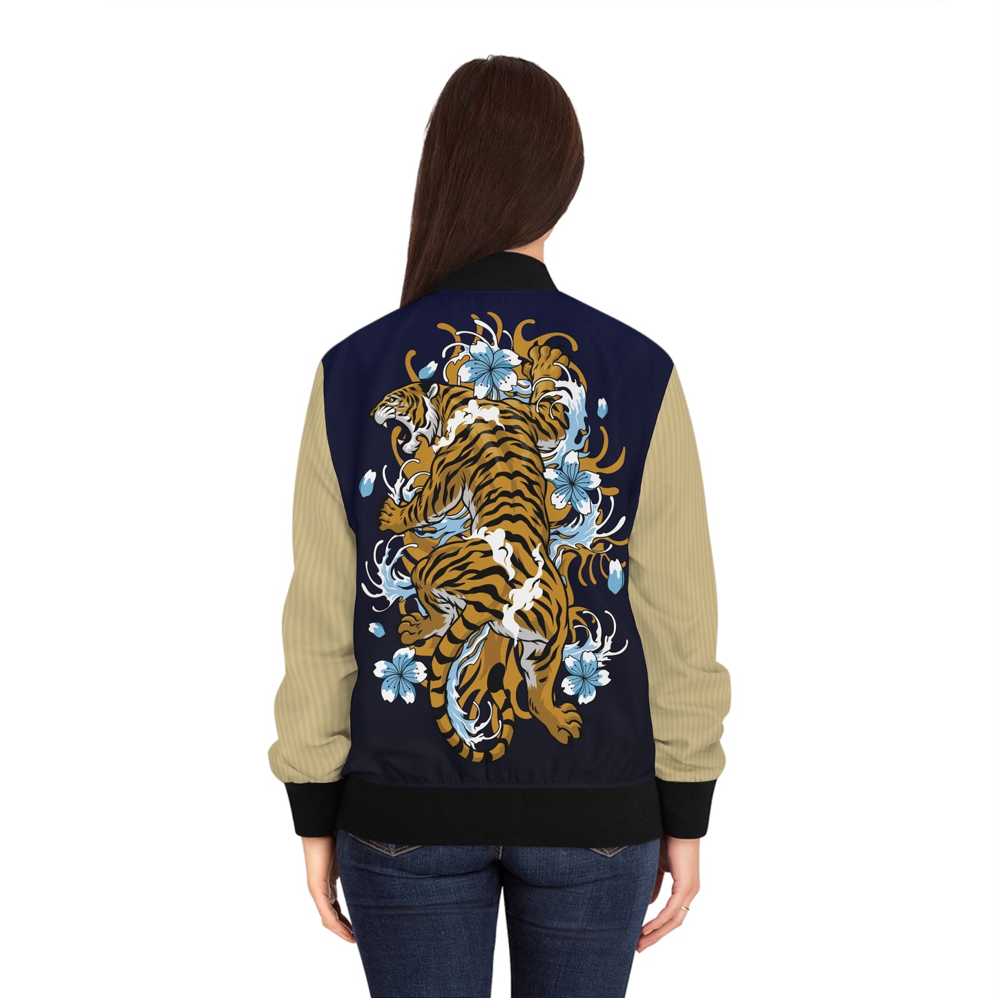 Tiger - Bomberjacke Schickes Design für den Alltagsstil