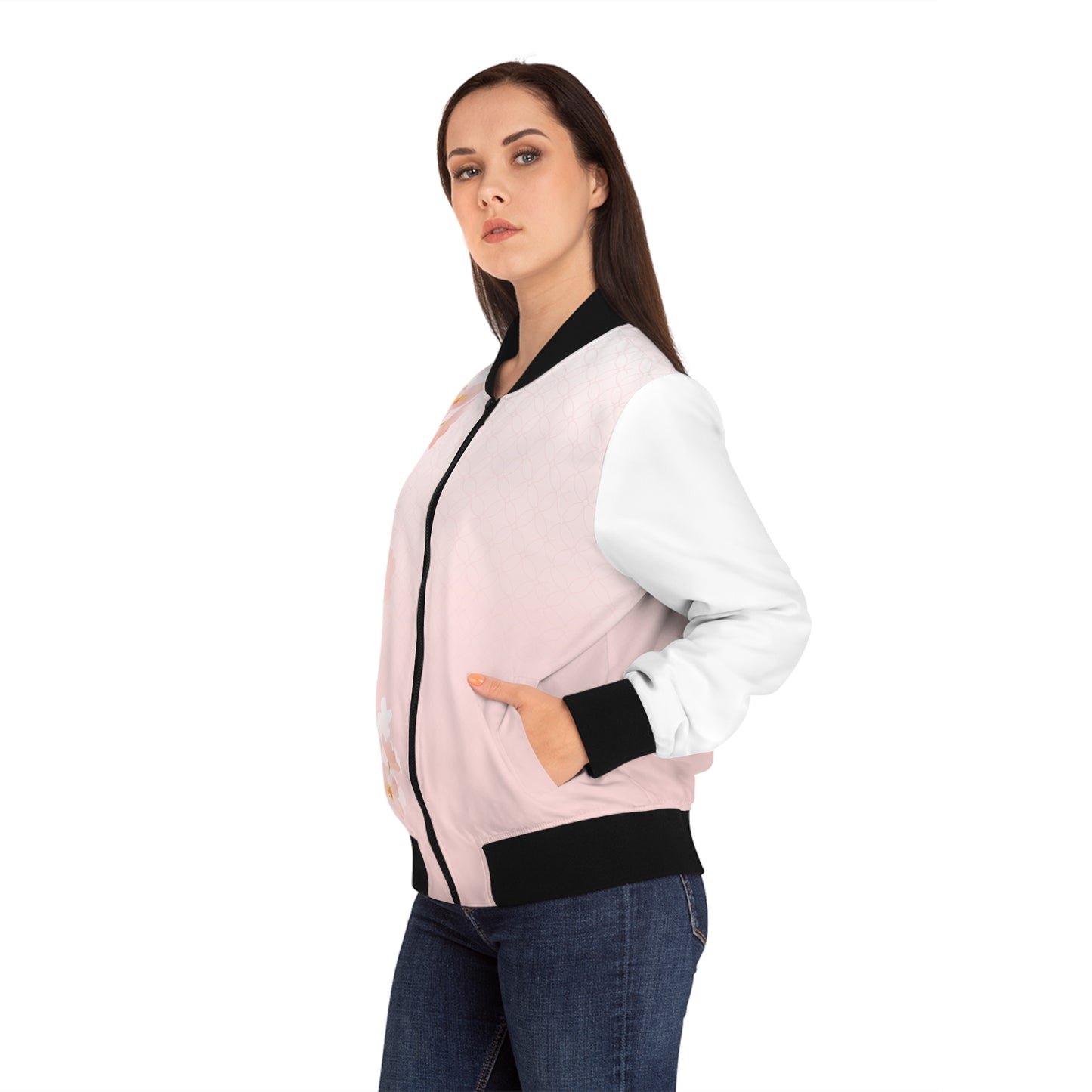 Schicke Cherry Blossom Bomberjacke für Damen – ein Must-have für die Frühlingsmode