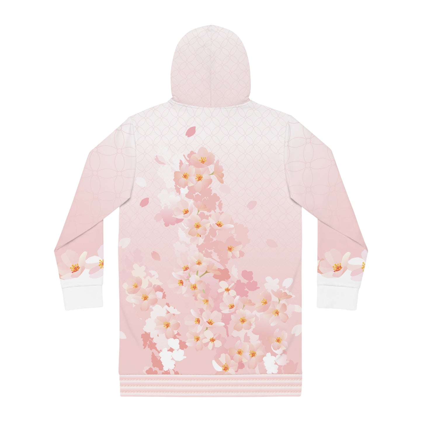 Kirschblüten Damen Langer Hoodie