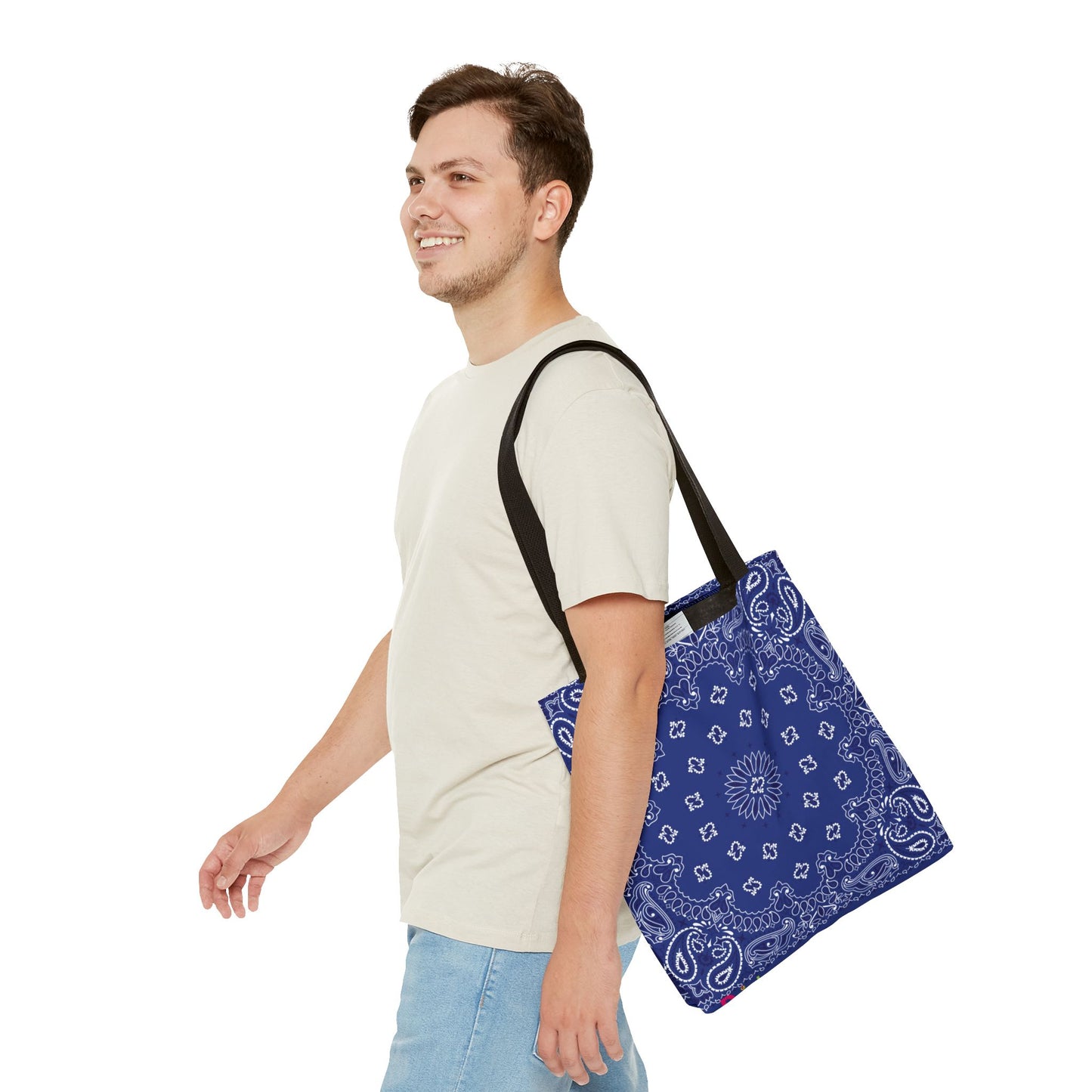 Einkaufstasche - BLAUES BANDANA