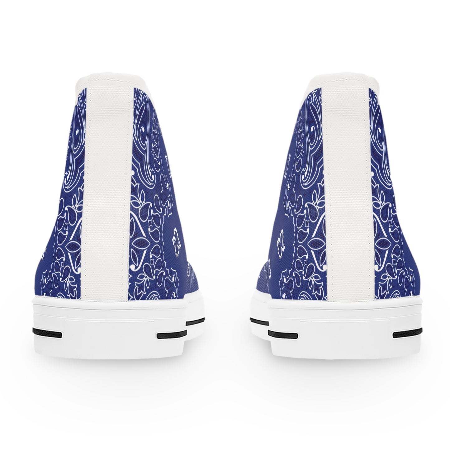 Blaue Bandana High Top Sneakers für Damen – Stylisch & Fun