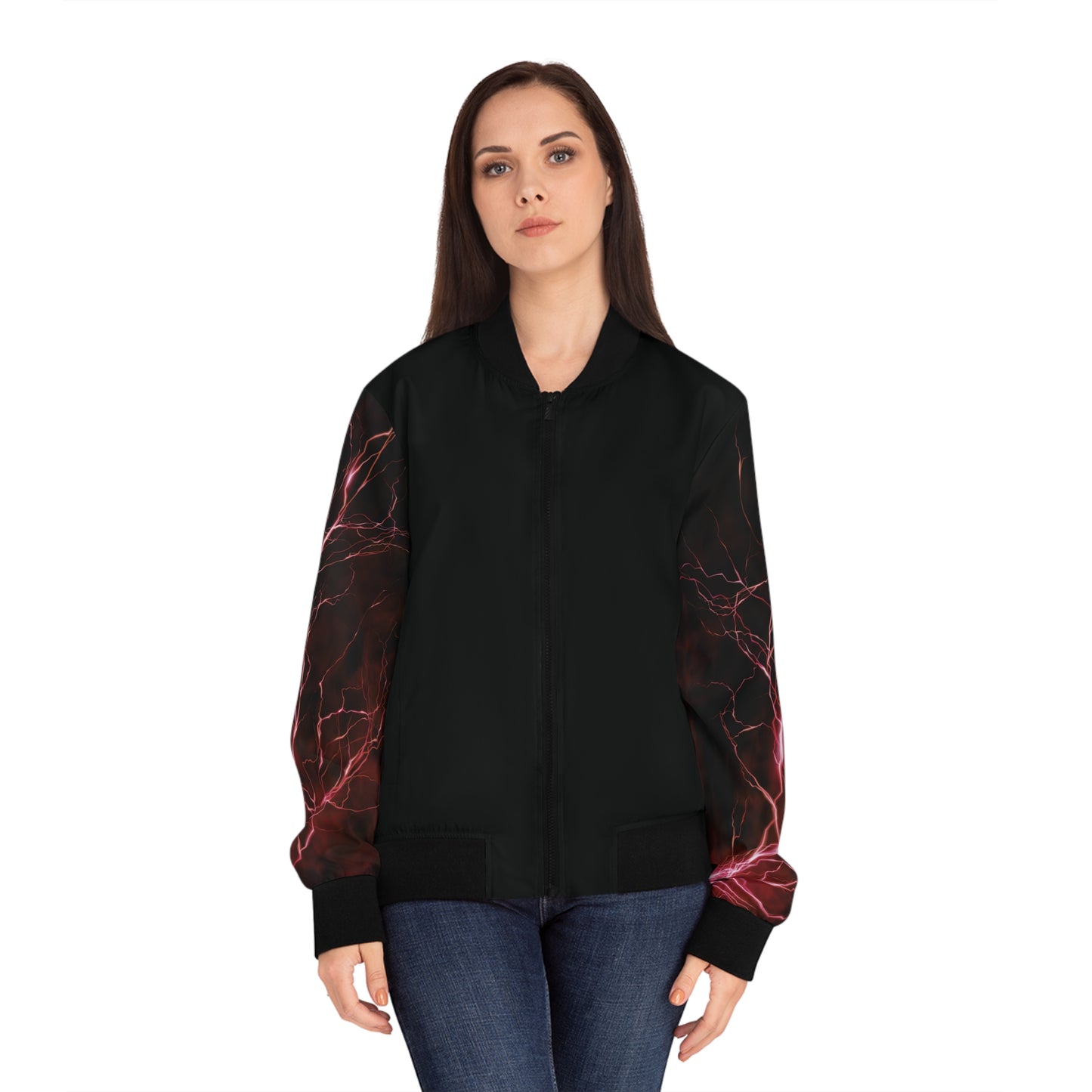 Red Lightning – Bomberjacke mit schickem Design für den Alltag