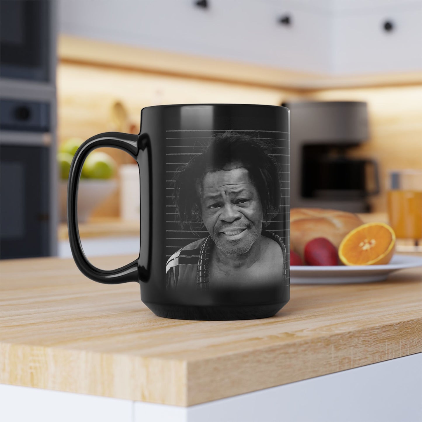 James – Mug Shot – Schwarze Kaffeetasse – 15 oz