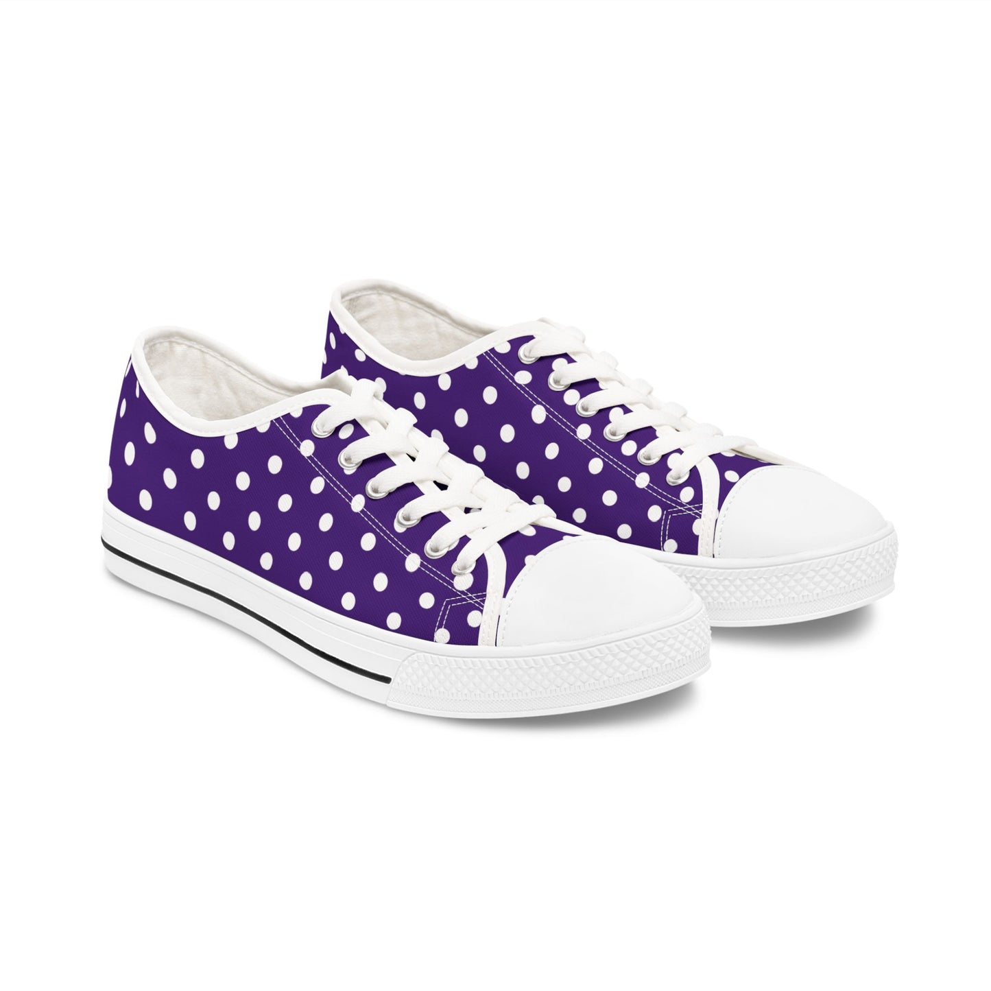Polka Dot Low-Top-Sneakers für Damen – Stilvolles und bequemes Schuhwerk für alltägliche Abenteuer
