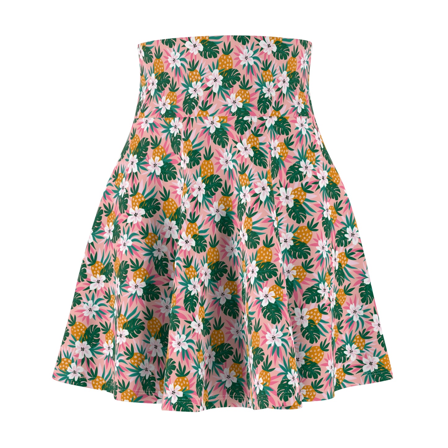 Tropical Pineapple – Skaterrock für Damen – Perfekt für den Sommerurlaub und Freizeitausflüge