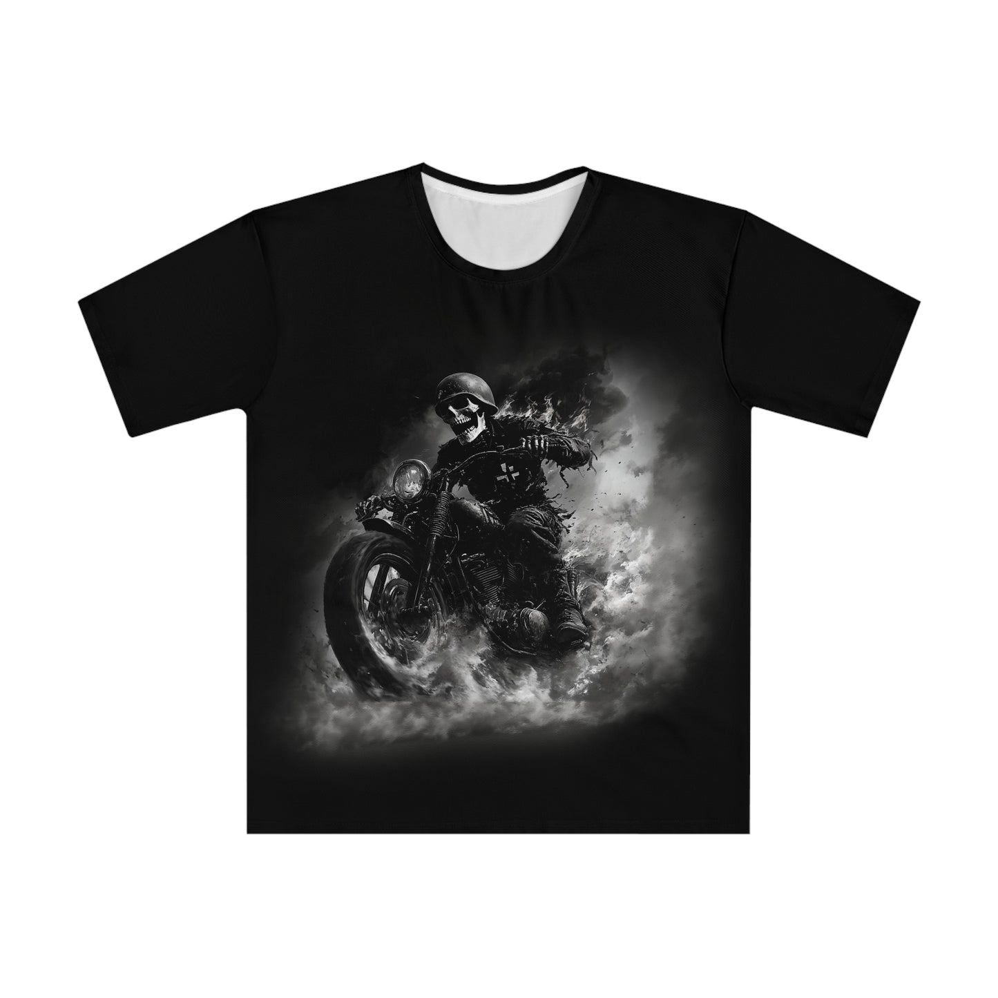 Biker-T-Shirt | Ausgefallenes Motorrad-Grafik-T-Shirt für Fahrer