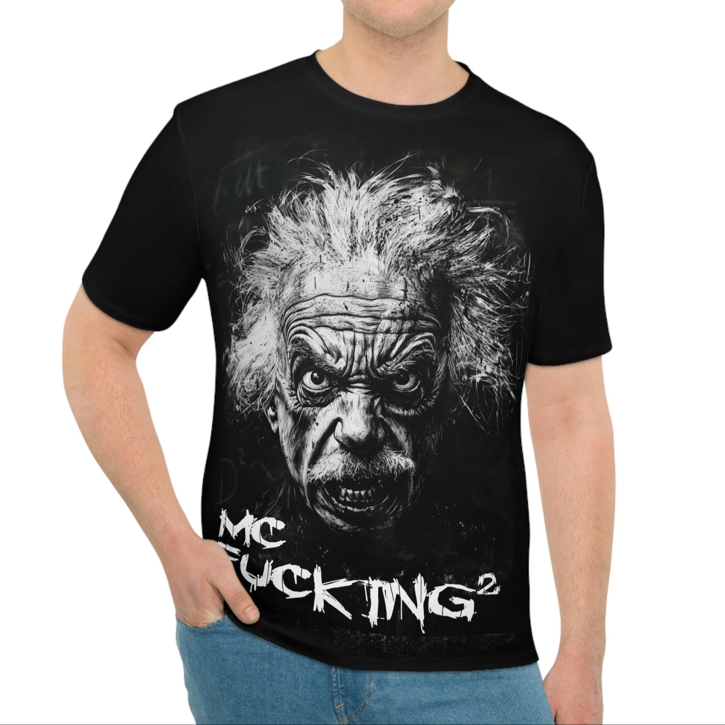 MC FUCKING² - EINSTEIN - Lockeres Grafik-T-Shirt für Herren - Design