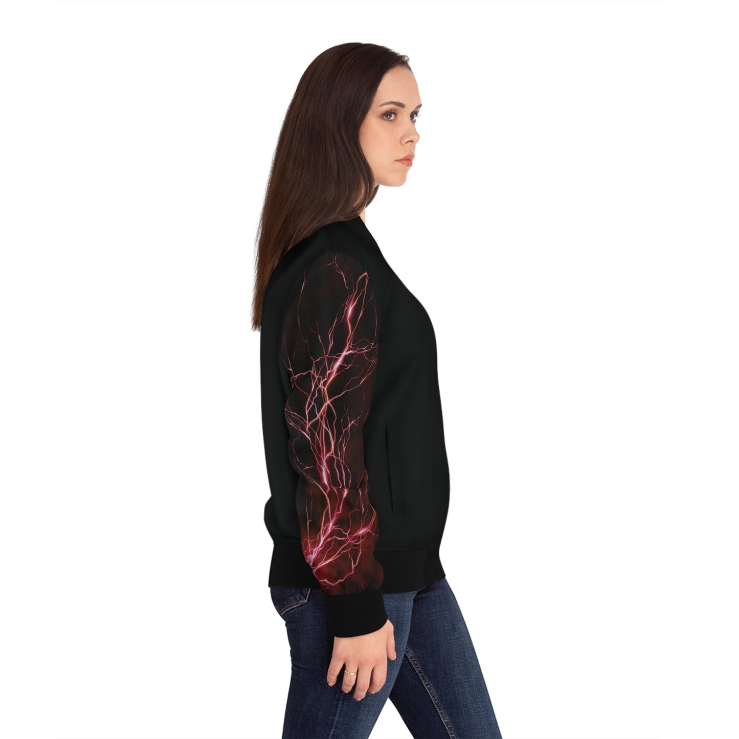 Red Lightning – Bomberjacke mit schickem Design für den Alltag