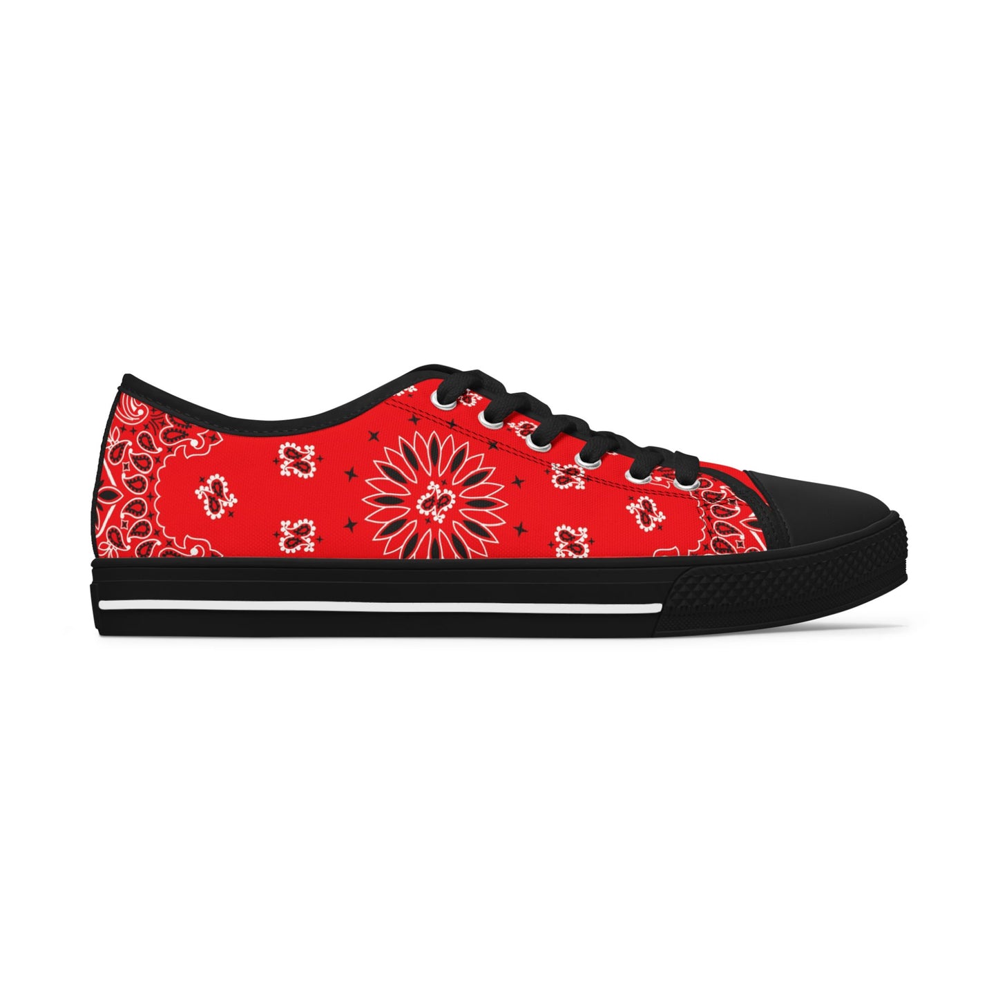 Niedrige Sneakers für Damen - ROTES BANDANA