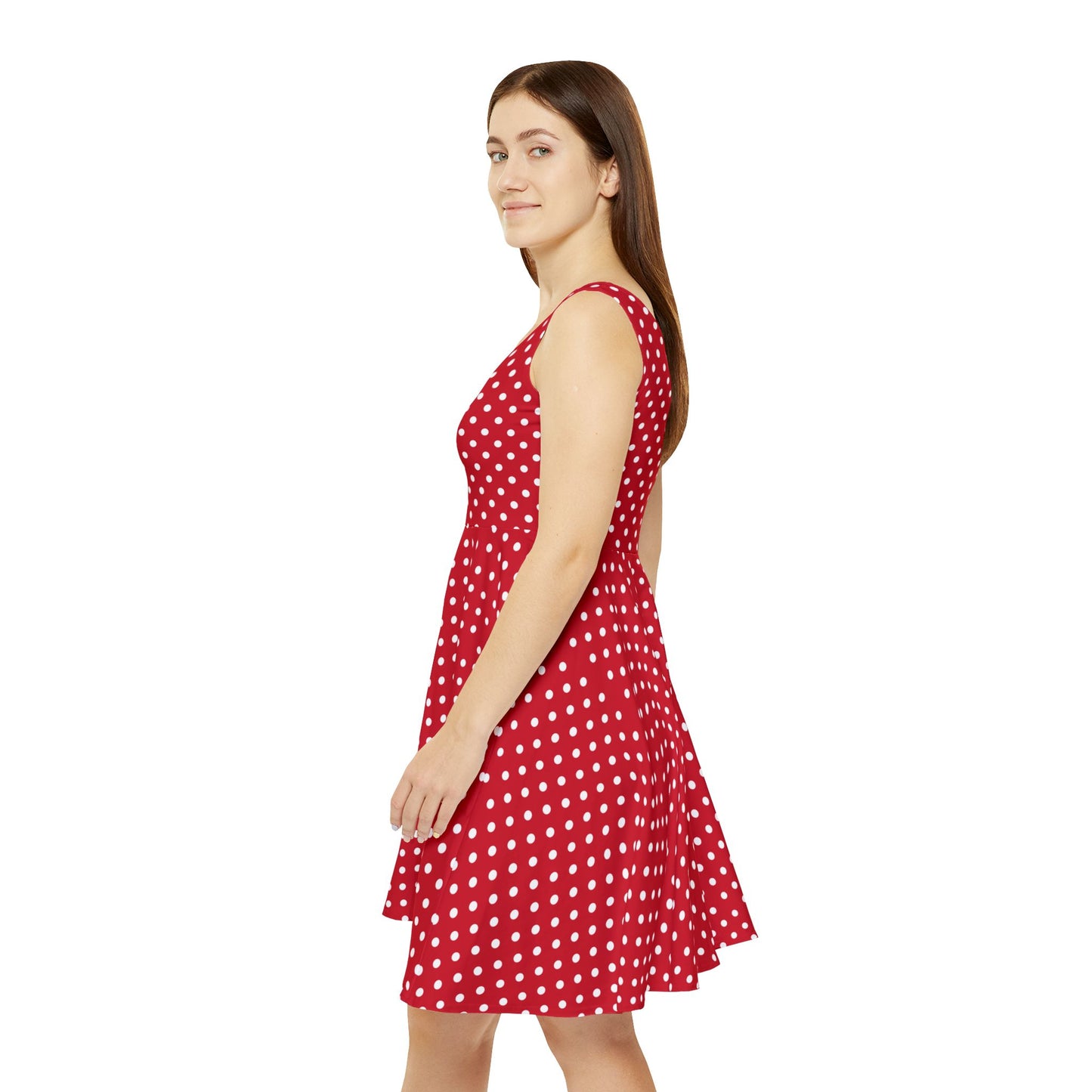Retro-Skaterkleid mit Punkten für Damen – perfekt für Sommerpicknicks und Partys