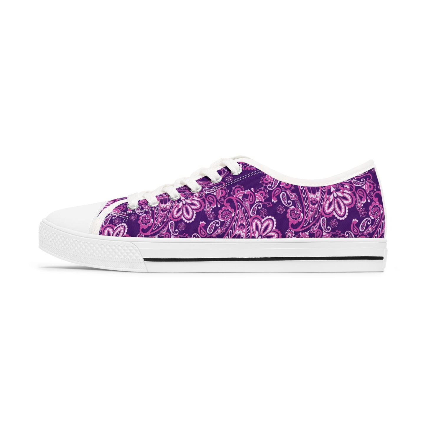 LILA PAISLEY - Niedrige Sneakers - ROTES BANDANA