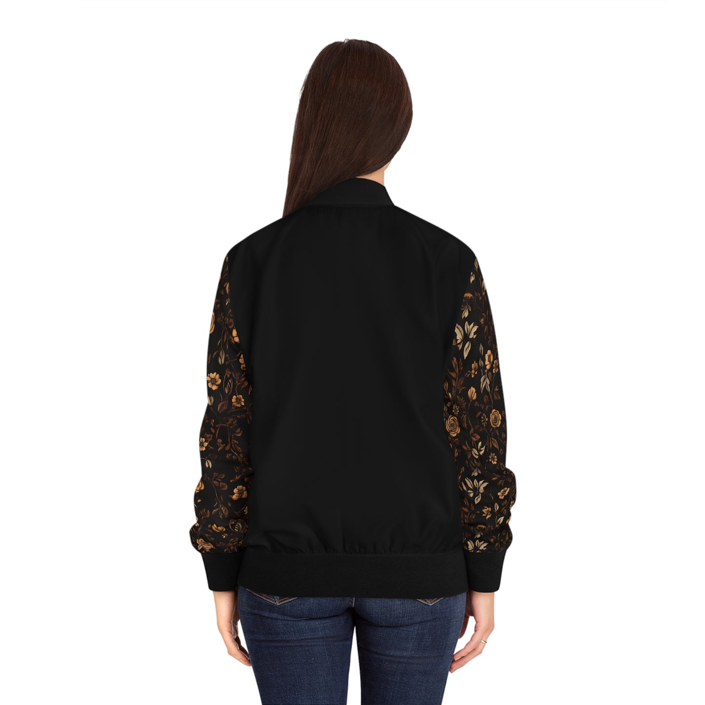 Elegante florale Bomberjacke für Damen – stilvolle Oberbekleidung für den Frühling