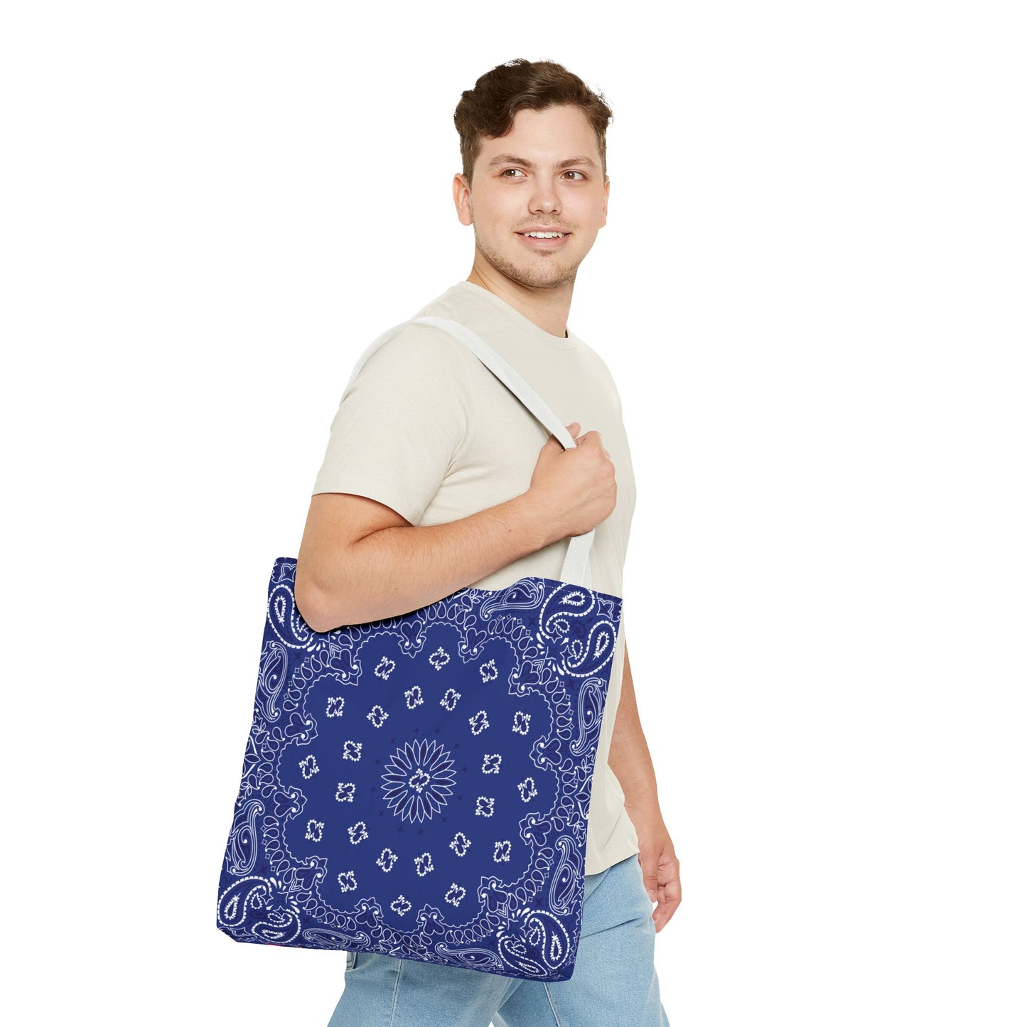 Einkaufstasche - BLAUES BANDANA
