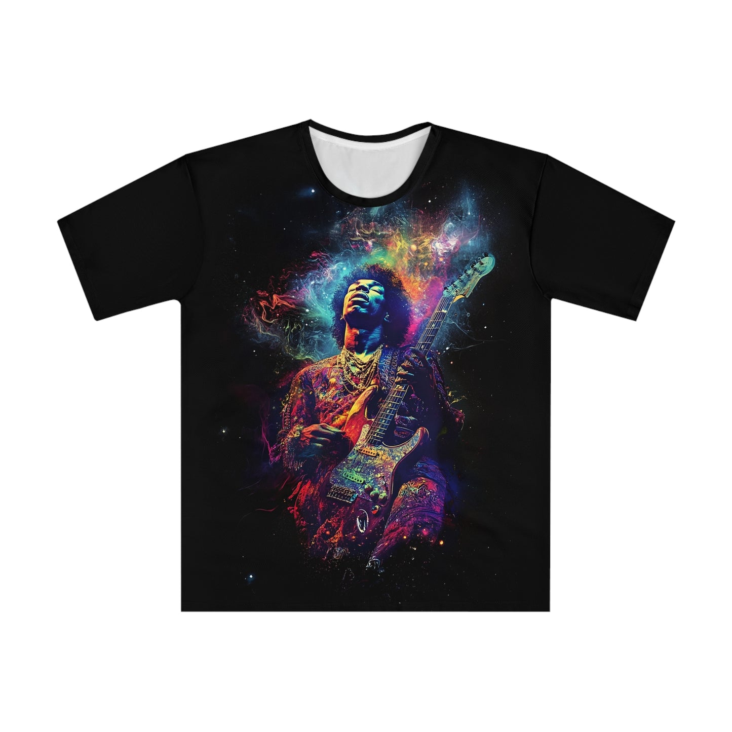 Jimi Hendrix Cosmic Vibe T-Shirt – Buntes Grafik-T-Shirt