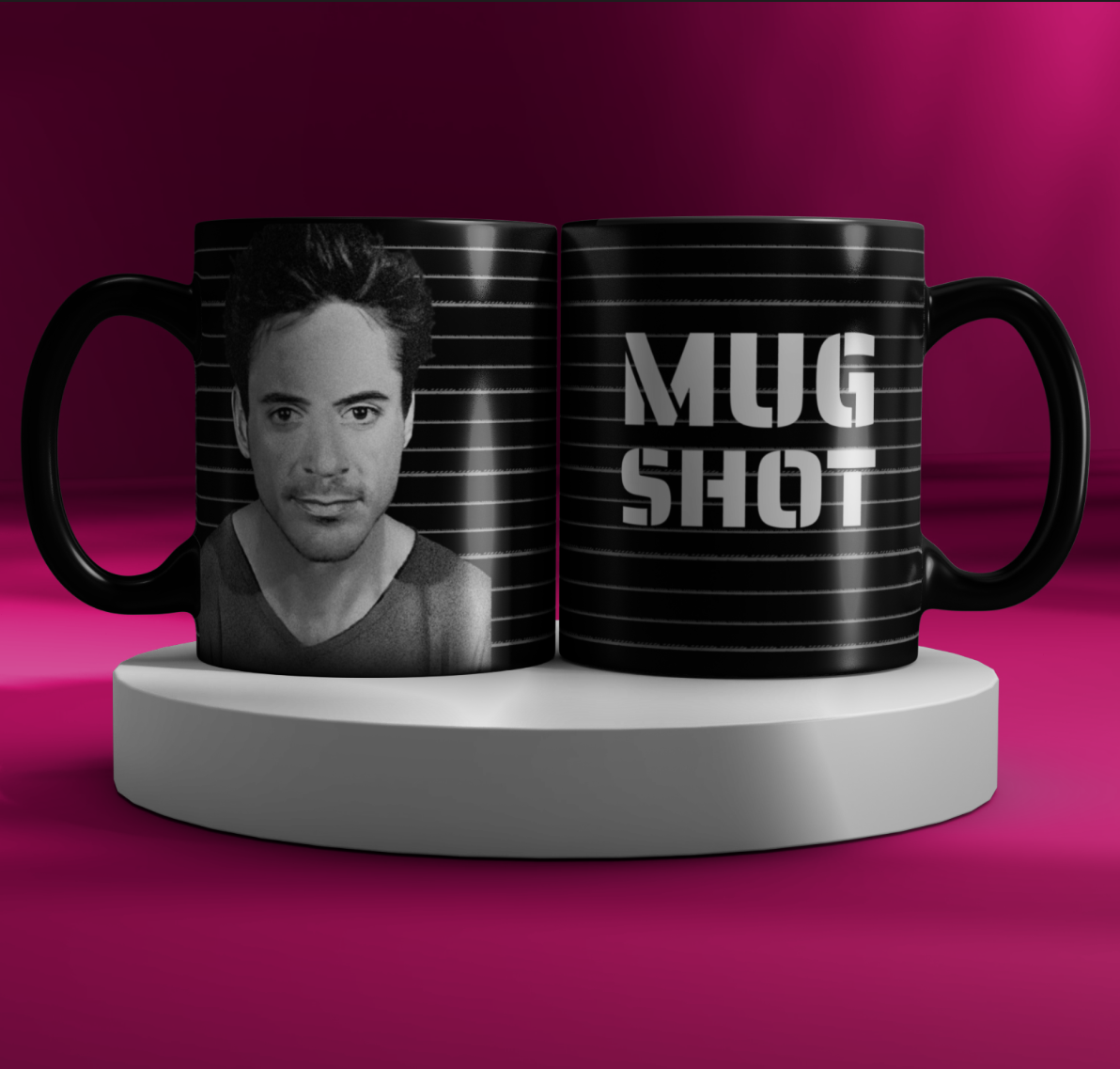 Robert – Mug Shot – Schwarze Kaffeetasse – 15 oz