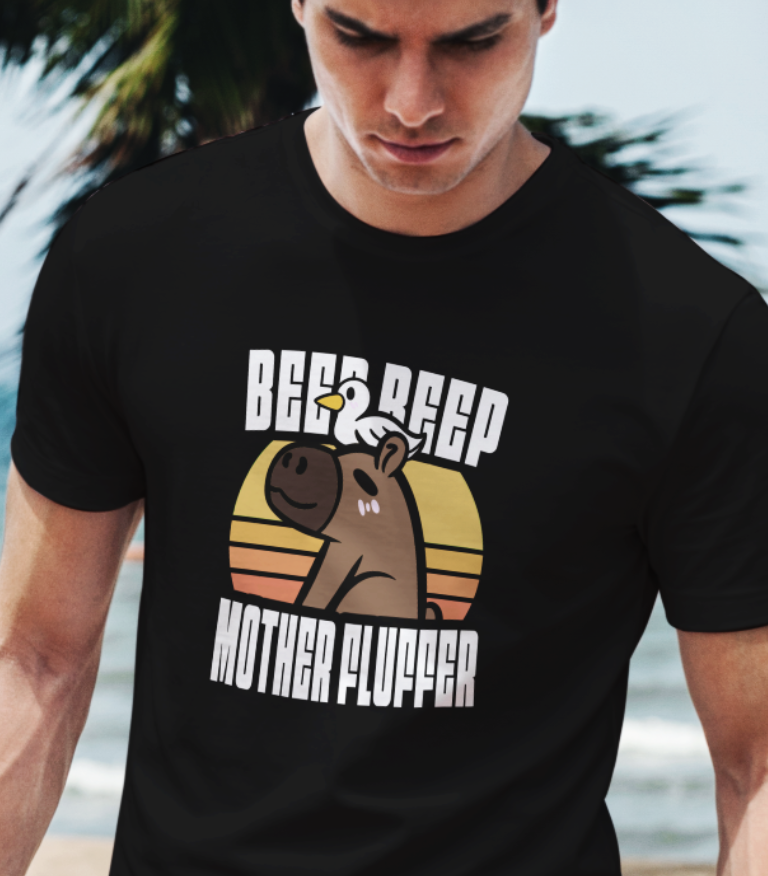 BEEP BEEPMOTHER FLUFFER - Klassisches Unisex-T-Shirt mit Rundhalsausschnitt | Gildan® 64000