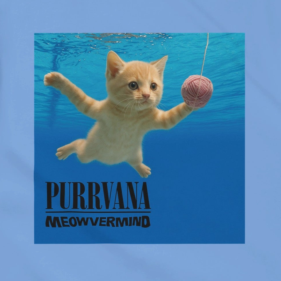PURRVANA - MEOWVERMIND - KATZEN Heavyweight Unisex Crewneck T-shirt | Gildan® 5000