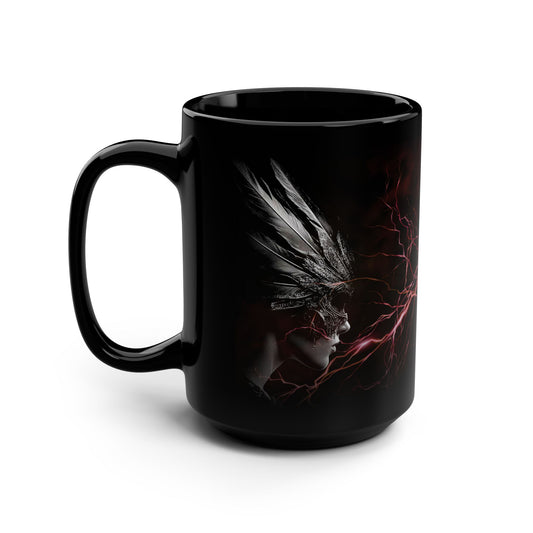 Valkyrie Spirit – Iron Maidens Kollektion – Schwarze Kaffeetasse – 425 ml 