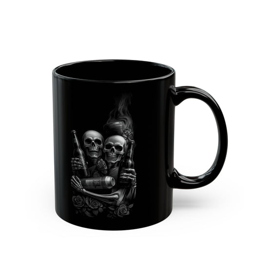 Freunde bis zum Ende – Schwarz 11oz &amp; 15oz | Perfekte Tasse für den täglichen Gebrauch 