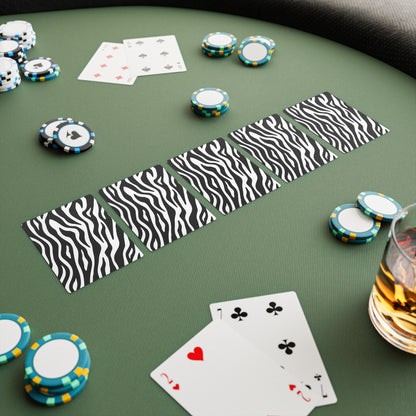 Pokerkarten-Set mit Zebra-Print – Premium-Spieldeck für Spieleabende 