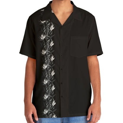herbaceous plant of strelitzia - Men's Hawaiian Shirt - Beach Vibe Summer Gear