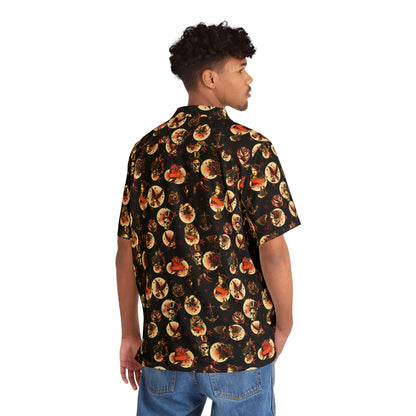 Vintage Tattoos - Men's Hawaiian Shirt - Beach Vibe Summer Gear