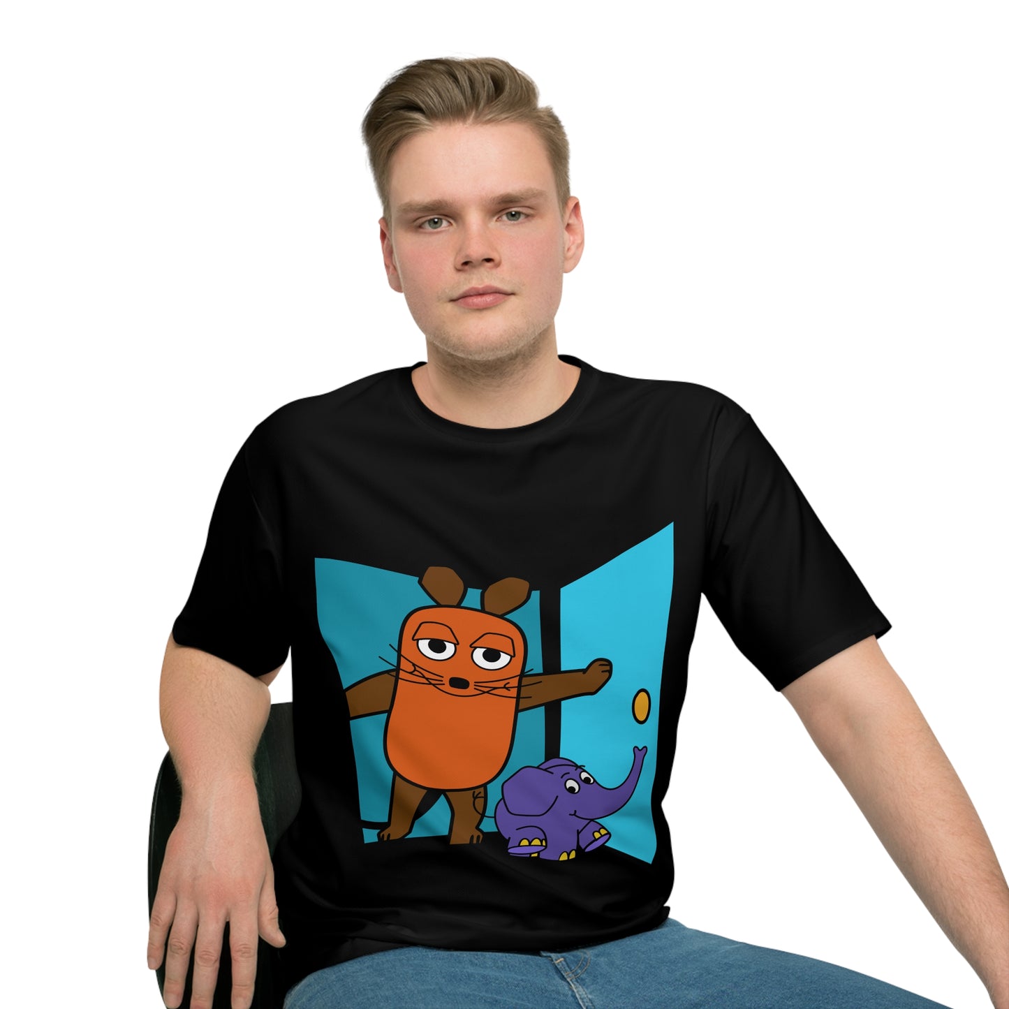 Maus - T-Shirt mit Grafik für Reiter
