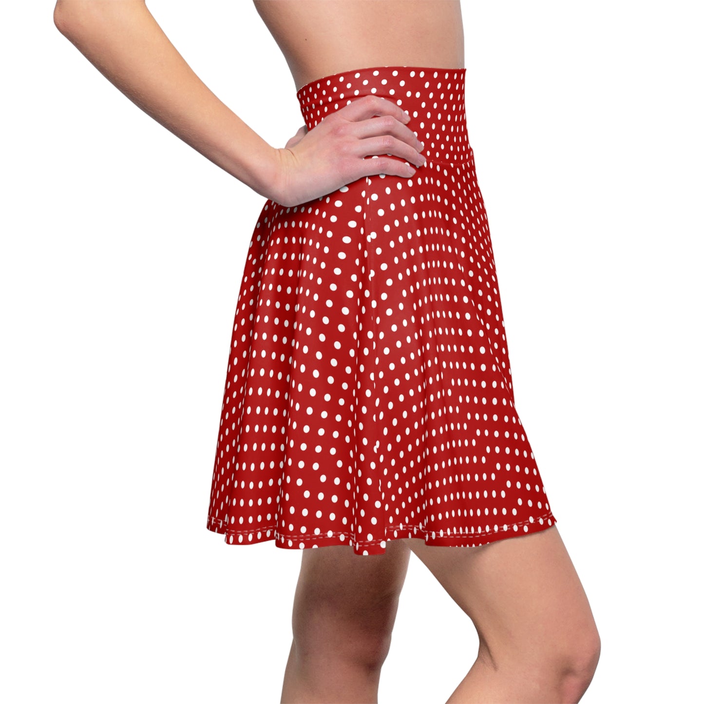 Roter Rock mit Polka Dot-Print – Stilvolle und lustige Freizeitkleidung 