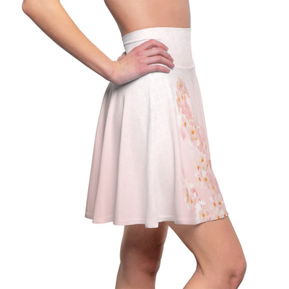 Rosa Skaterrock für Damen mit Blumenmuster – perfekt für Frühlings- und Sommerausflüge