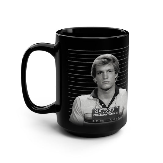 Woodie – Mug Shot – Schwarze Kaffeetasse – 15 oz 
