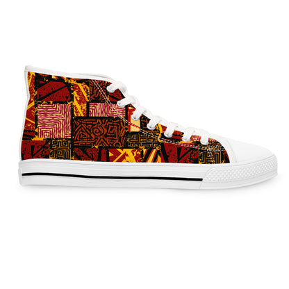 African Summer - High Top Sneakers für Damen – Stylisch & Fun