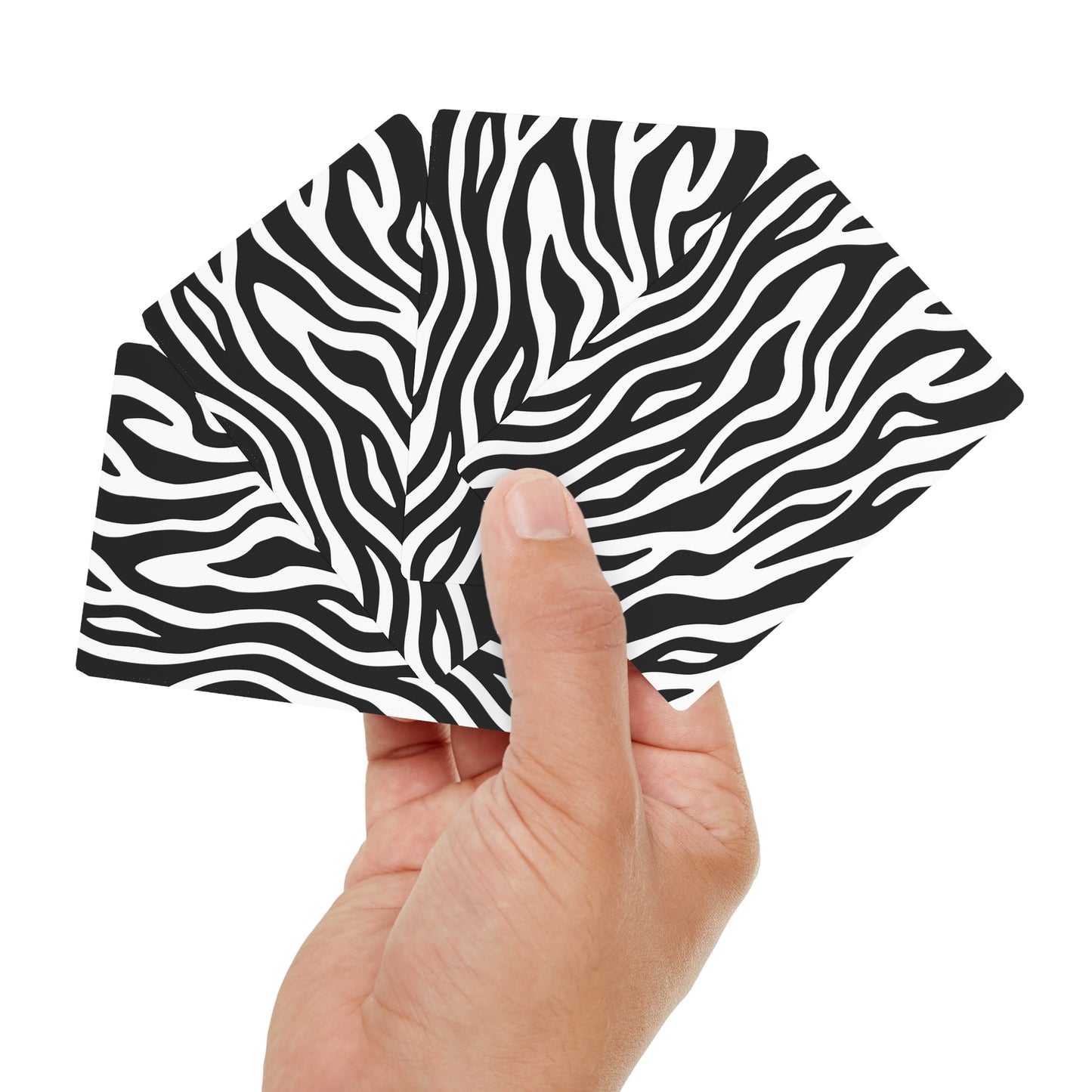 Pokerkarten-Set mit Zebra-Print – Premium-Spieldeck für Spieleabende 