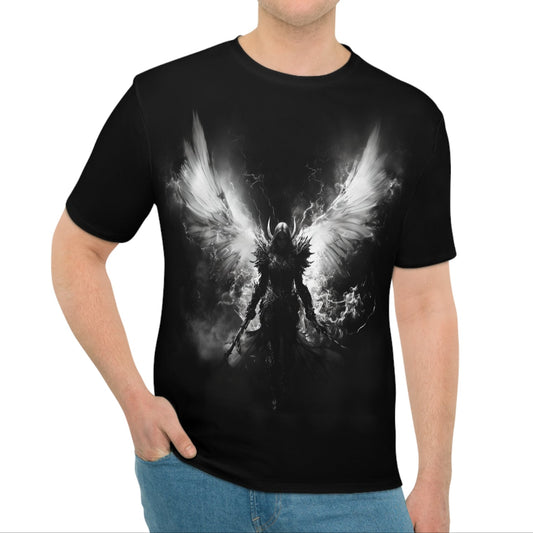 Lockeres T-Shirt – Angelic Warrior Grafik-T-Shirt