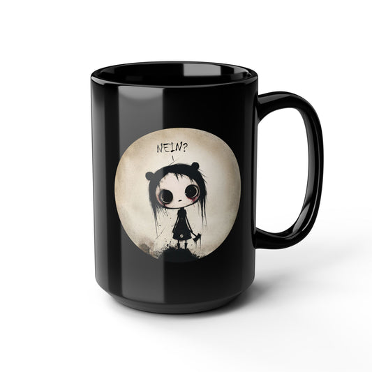 Gothic NIEN? - Schwarze Kaffeetasse - 15oz